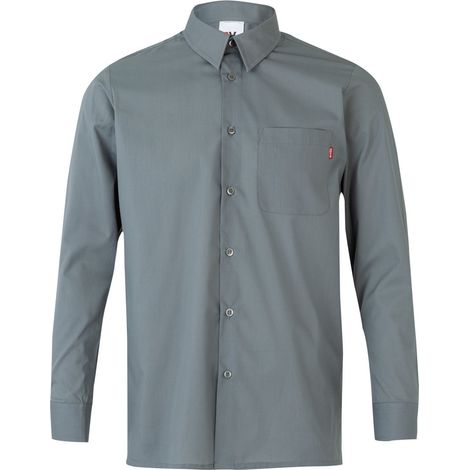 Camisa manga larga con cuello francés reforzado con ballenas VELILLA Serie 529 2XL Gris