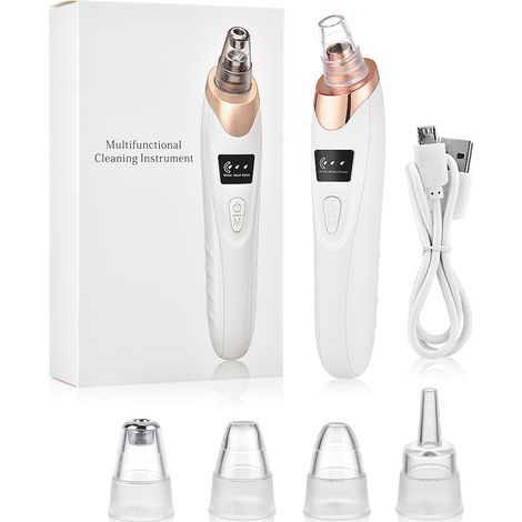 Outil auxiliaire non visuel pour l'extraction des points noirs, nettoyeur de pores, extracteur de points noirs électrique pour usage domestique (1/5)