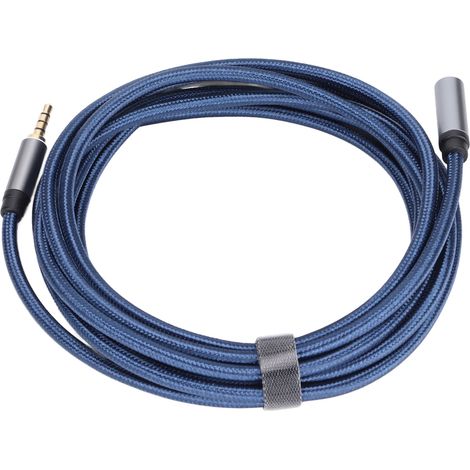 Câble extension audio 3.5mm mâle vers femelle, adaptateur stéréo haute fidélité pour PC, ordinateur portable et casque (1/5)