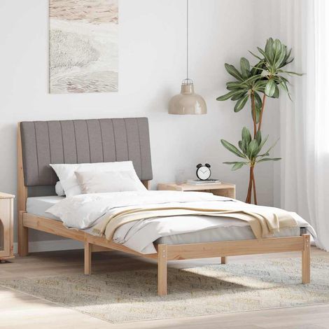 Bettrahmen mit Kopfteil Braun 100 x 200 cm Massives Kiefernholz (1/5)