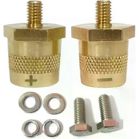 Mehrzweck-Batterieanschluss M8-Gewinde Messing-Seitenpol Gewindeanschlussbolzen Metall-Batterieanschluss Laden-JXLGV (1/4)