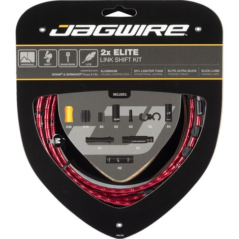 Kit Câble Et Gaine Articulée Dérailleur Double Plateau - Précision De Passage - Jagwire