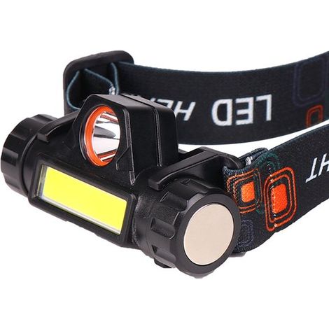 Mini linterna frontal recargable con imán，portátil para exteriores，linterna frontal ligera，linterna frontal portátil，luz nocturna para exteriores (1/5)