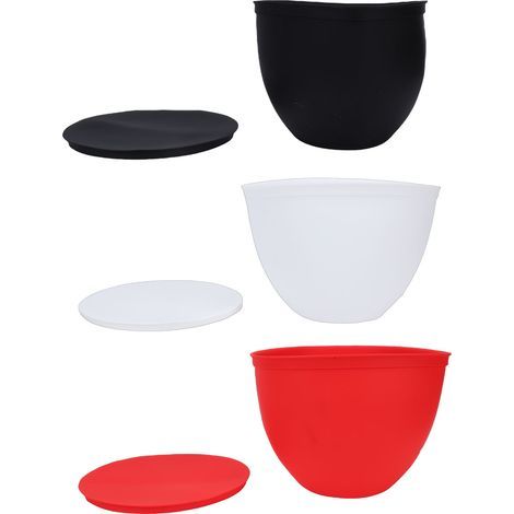 Housse silicone pour bol de mixeur KitchenAid 5 quart - 3 pièces avec couvercles, antiadhésive (1/5)