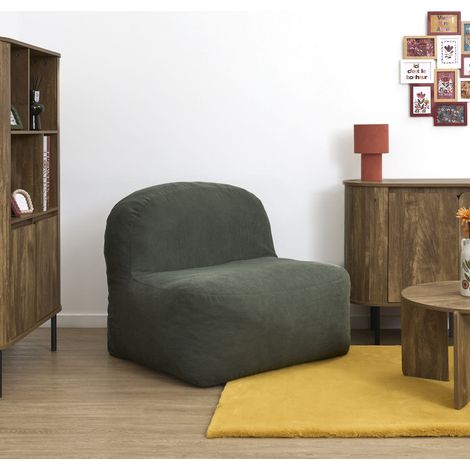 Fauteuil - HOME DECO FACTORY - Jules - Compact - Vert (1/5)