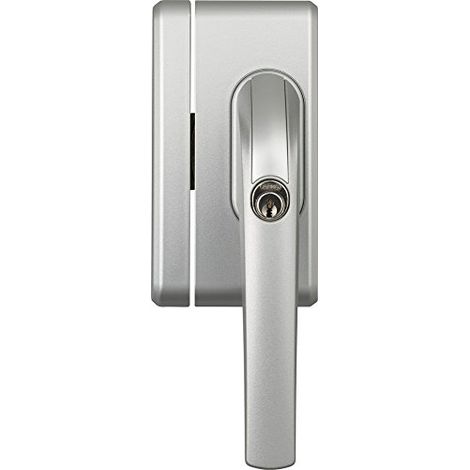 Abus Fo400N Al0125 Maniglia con Blocco, Serratura a Spinta con Cilindro per Finestre, Chiave Maestra, Livello di Sicurezza: 10, 37194, Argento (1/4)