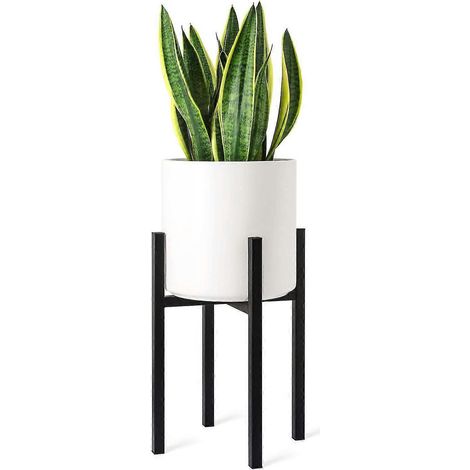 Support pour plantes - Pot non inclus, support haut en métal style moderne du milieu du siècle pour pots de fleurs d'intérieur (1/5)