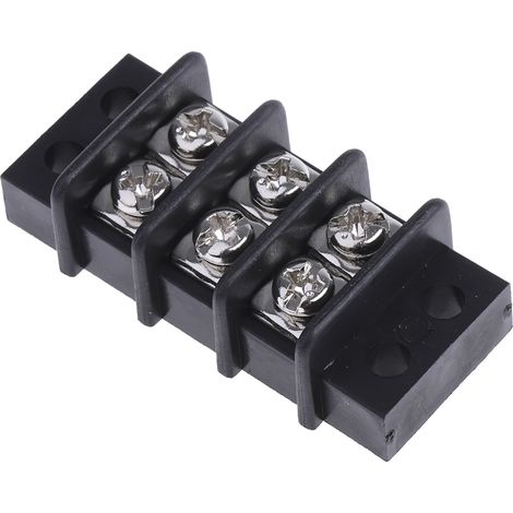 Bornier de raccordement RS PRO, 3 pôles , 9.5mm, A visser, 4mm², 20A ( Prix pour Paquet de 5 ) (1/3)