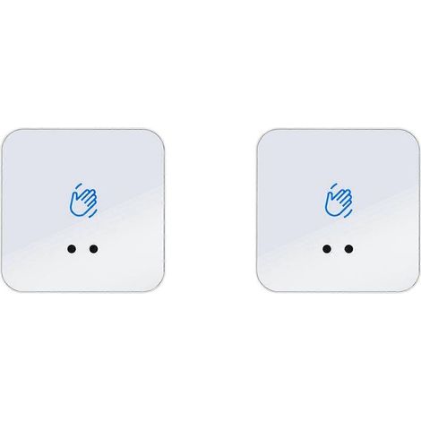 2x Installation infrarouge Serrure de porte sans contact infrarouge Capteur sans contact Bouton de sortie Déverrouillage de porte IR Sonnette Interrupteur B (1/4)