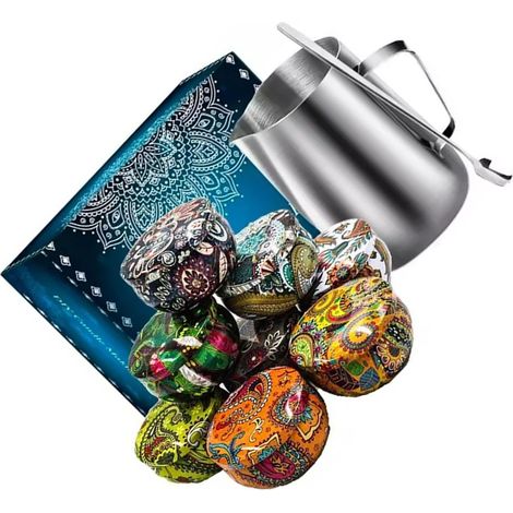 Coffret DIY de Création de Bougies Scentées à la Cire d'abeille avec 4 Fragrances et 8 Pots décoratifs Art et Craft pour Adolescents et Adultes Matériel de Bougie Cire d'abeille parfumée Arts Créat (1/5)