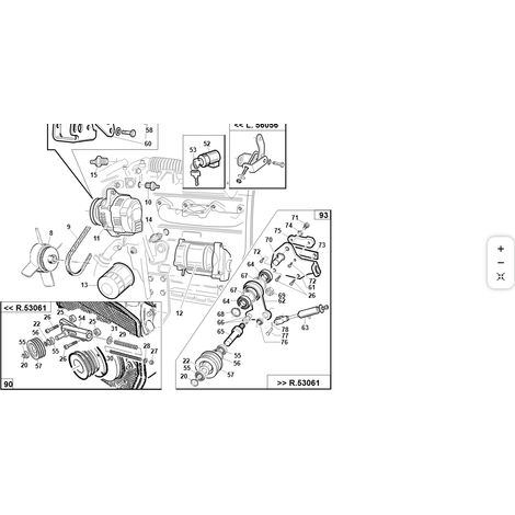 Alternador para K.1105-1505 ORIGINAL KUBOTA GIANNI FERRARI 00.55.01.0550