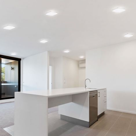 Set di 8 LED ALU pannello a soffitto bianco lampada da incasso, camera da letto, illuminazione della sala di lavoro, lampada da terra