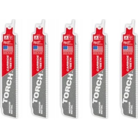 Säbelsägeblätter milwaukee TCT Torch Satz 5 Stück