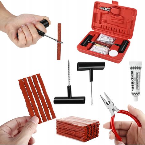 Kit universal de reparación de neumáticos Kraft&Dele, 58 piezas. (1/5)