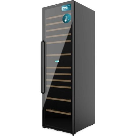 Cecotec Vinoteca 176 Botellas Bolero GrandSommelier Duo 176000 Black. Temperatura Dual, Protección UV, Alarma Temperatura (1/5)