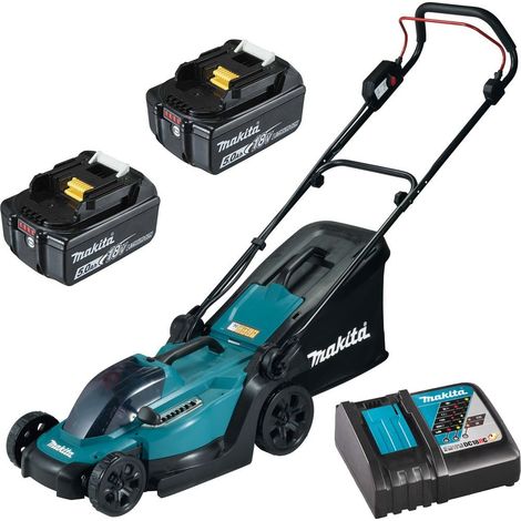 Makita DLM330 18v LXT Cordless Lithium Battery Lawn Mower 33cm + 2x5ah Battery (1/5)
