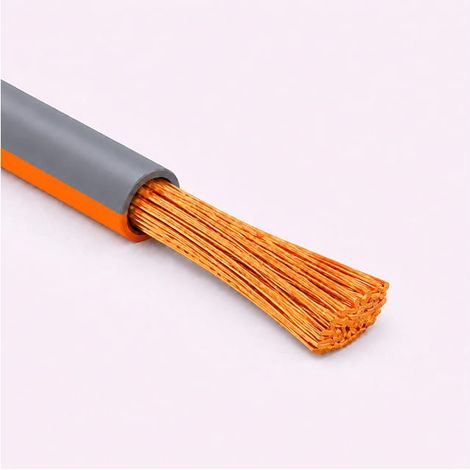 Cavo Filo Unipolare H05V-K sez. 0,75 mmq Arancio/Grigio