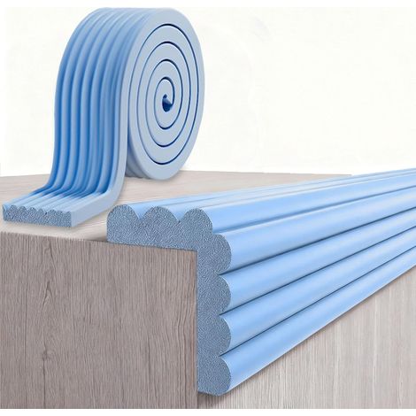 1 Bande de protection de bord en mousse, auto-adhésive, haute densité, angle réglable, pour table, lit, bureau, meubles (1/5)