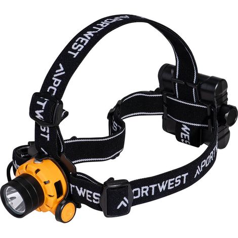 Lampe Frontale Ultra Power -  Jaune/noir - Portwest