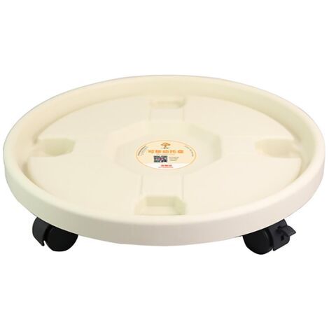 BUNTHAUS Chariot de jardinière à roulettes pour intérieur/extérieur(Blanc,330) (1/5)