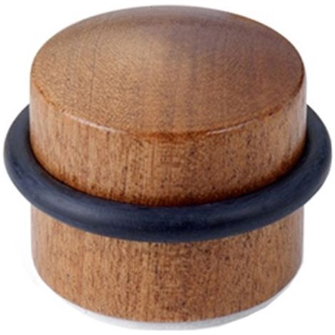 Blister mit 1 selbstklebendem Türstopper. Sapelli-Holz 2032-0a Inofix