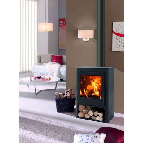 FORNELLO A LEGNA MOD.KNYSNA 6KW DOPPIO CORPO IN ACCIAIO - 18701 (1/4)