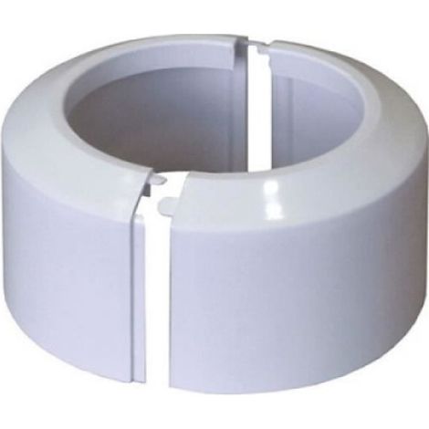 Rosette WC - Raccord De Tuyau Pour Cuvette - Col 110 mm - Blanc - Lot De 2 Pièces (1/2)