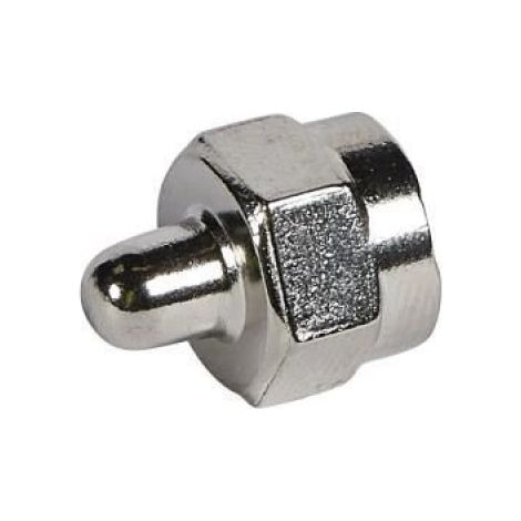 Bouchon F - 75 Ohms - Pour Installation TV SAT - Gris - 1 Pièce