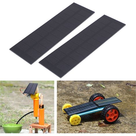 Panneaux solaires 2pcs 1W 5V Monocristallins pour projets DIY, éclairage jardin (1/5)