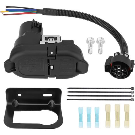 Kit de conector de remolque de 7 pines y 12 V (1/2)