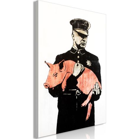 Tableau Imprimé "Police Pig" 40 x 60 cm (1/2)