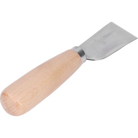 Couteau à manche en cuir, lame en acier inoxydable, pour la sculpture, la découpe et l'amincissement du cuir (à faire soi-même). (1/5)