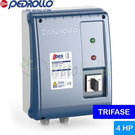 Pedrollo QES 200 - Cuadro eléctrico para electrobomba trifásica 2 HP