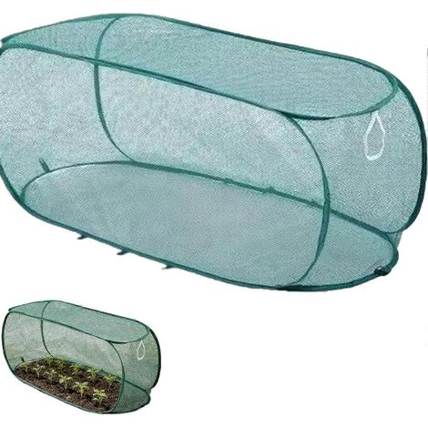 Bâche de protection pliable pour plantes cages à fruits filets de serre pour fraisiers avec piquets de fixation (1/5)