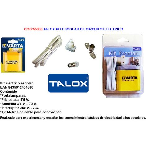 Kit scolastico per circuiti elettrici Talox