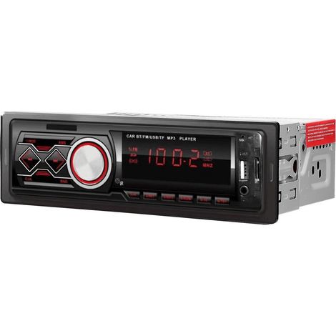 Autoradio im Single-DIN-Format mit Bluetooth, MP3-Wiedergabe, FM-Radio, Freisprecheinrichtung und USB/TF/AUX-Anschluss