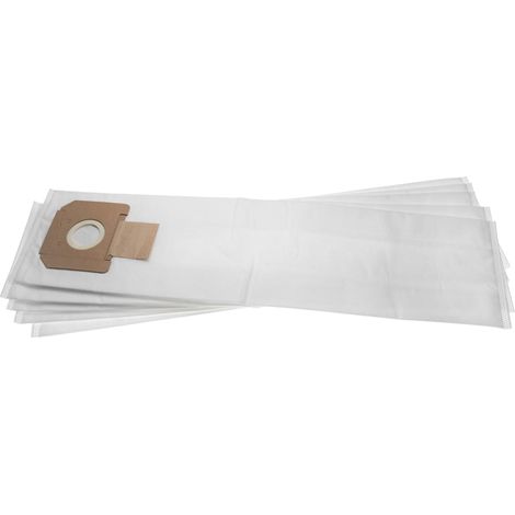 vhbw 5x Staubbeutel Ersatz für Bosch 2607432036 für Staubsauger - 39cm x 19,5cm Weiß