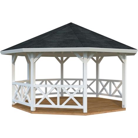 Abri de jardin en bois Betty 18,0 m2 Peint blanc (1/5)