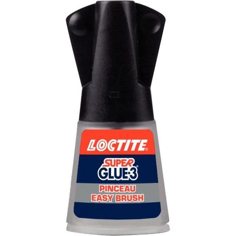 Colle glue liquide flacon avec pinceau Super Glue 3 permanente 3 gr (1/3)