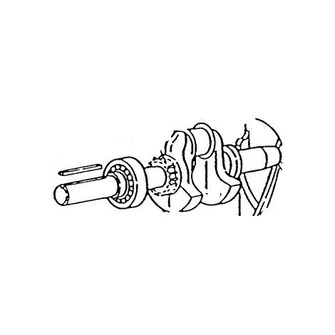 Albero motore originale motore rasaerba tagliaerba BRIGGS & STRATTON 492474