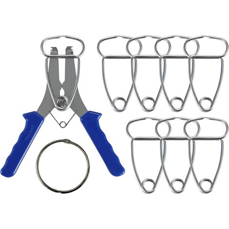 Pince onglet, 9 pièces, 2", plastique/métal, pour menuiserie (1/5)