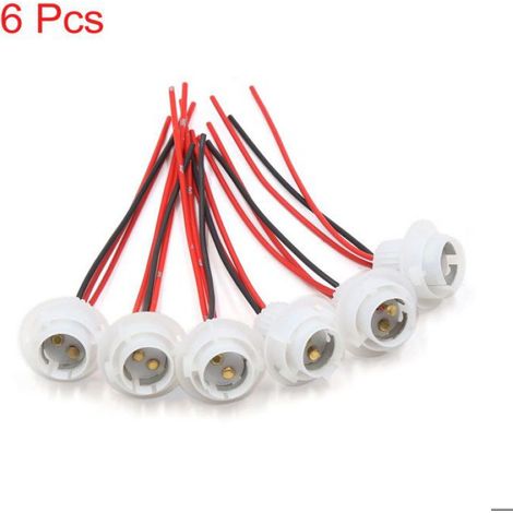 Douille d'ampoule 1157 LED Voiture Douille ampoule feu jour connecteurs faisceau câblage 6Pcs (1/3)