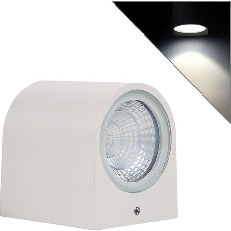 APPLIQUE LED 3W PER INTERNI CON MONO-EMISSIONE LUMINOSA 4000K° - DESIGN SEMICILINDRICO IN ALLUMINIO BIANCO AD ALTA EFFICIENZA ENERGETICA (1/5)