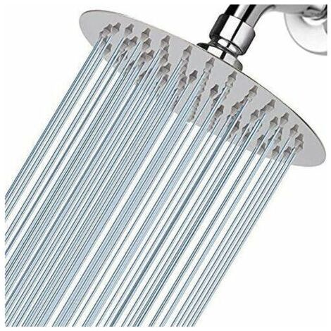 Pommeau de douche 120 cm Pommeau de douche rond haute pression en acier inoxydable 304 pour une douche confortable basse pression d'eau Montage mural ou au plafond (1/5)