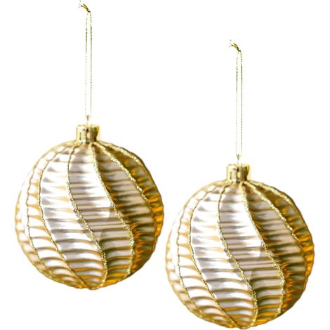 Décorations pour Sapin de Noël 2 Pièces Légères Et Réfléchissantes Boules de Noël, Ornements pour Arbre Intérieur, Extérieur, Fête, Maison, , Mur, Fenêtre, Déco (1/5)