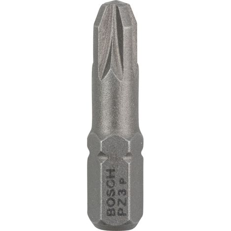 Bosch - Punta destornillador - para acero inoxidable, madera blanda - 3 piezas - pozidriv - PZ3 (1/3)