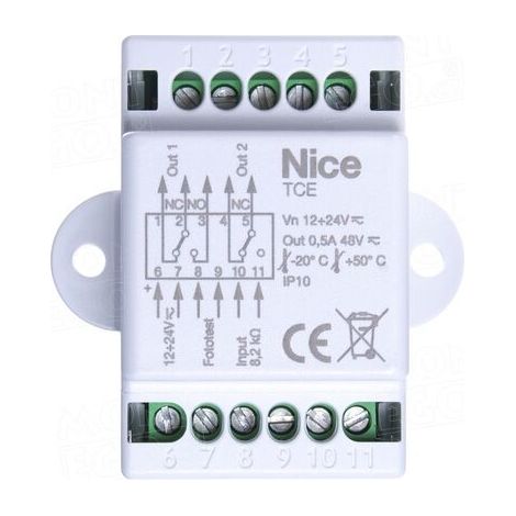 Interfaccia Modulo Controllo Costa Bordo Sensibile NICE TCE
