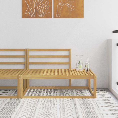 vidaXL Canapé d'extérieur en bout Blanc 115 x 83 x 73 cm