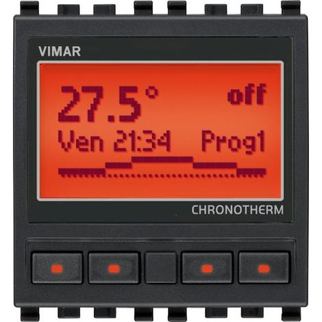 Cronotermostato 120-230V grigio Vimar Eikon 20445