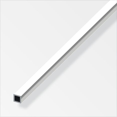 tubo quadrato alluminio 15x15 bril.- 1 metro. (1/2)